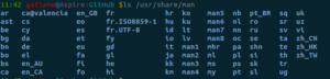 linux下man手册的安装和使用